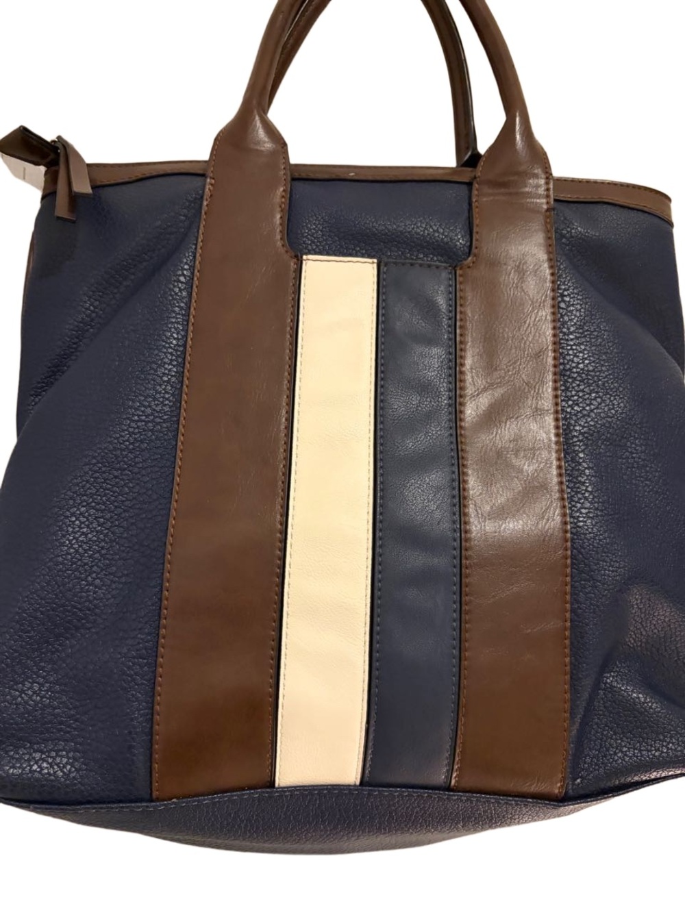 Women’s Nautica Navy, Brown & Cream Tote Bag